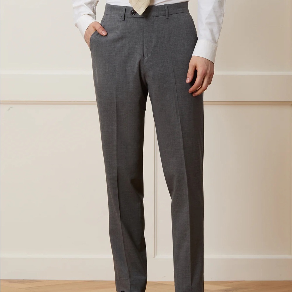 Italian Tropical Wool Sutton Trouser NWT 36x32 - Picture 3 of 10